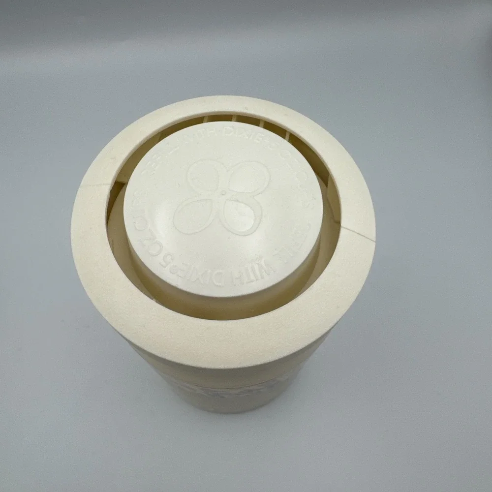Vtg Plastic Dixie Cup Pop Up Disposable Cup Dispenser Tulips Cottage Core